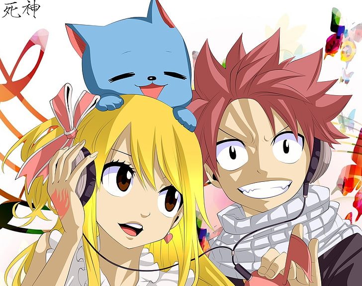 HD wallpaper: Anime, Fairy Tail, Happy (Fairy Tail), Lucy Heartfilia, Natsu  Dragneel | Wallpaper Flare
