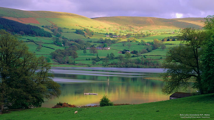 Bala Lake, Snowdonia N.P., Wales, National Parks, HD wallpaper