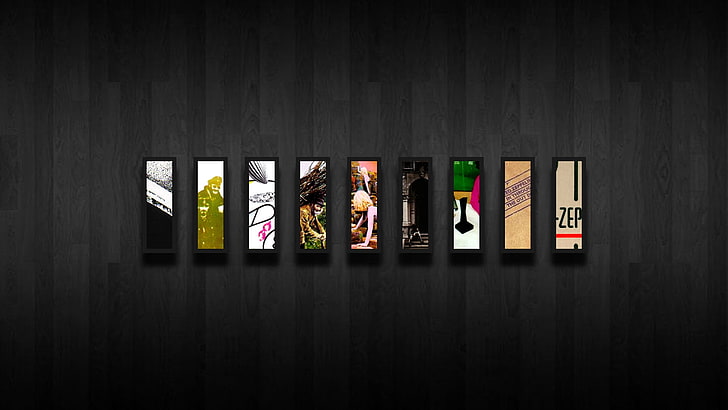 assorted color of wooden wall decors, Led Zeppelin, album covers, HD wallpaper