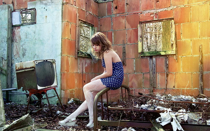 https://c4.wallpaperflare.com/wallpaper/74/130/454/brunettes-women-ruins-stockings-models-teen-leggings-television-blue-dress-looking-down-slouching-ca-people-leg-hd-art-wallpaper-preview.jpg