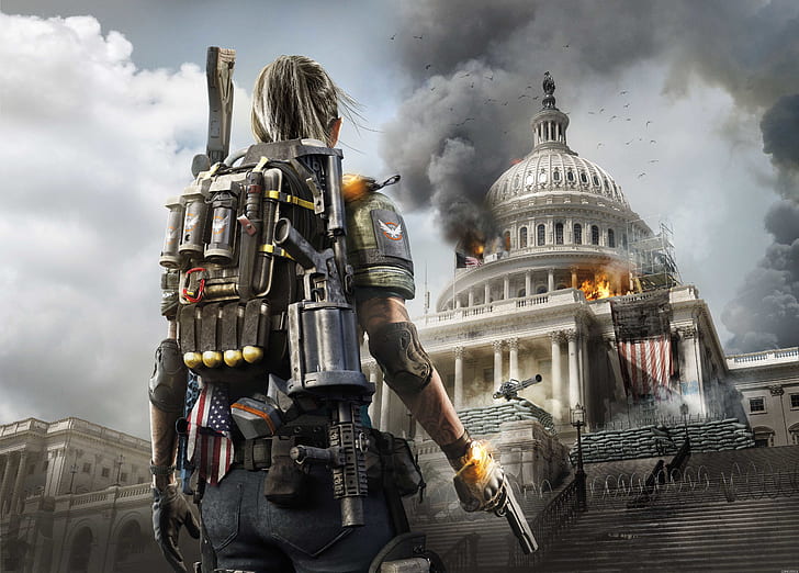 Washington, the white house, Capitol, Tom Clancy's The Division 2, HD wallpaper
