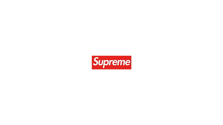 supreme, clothes, logo, brand, text, red, western script, communication, HD wallpaper