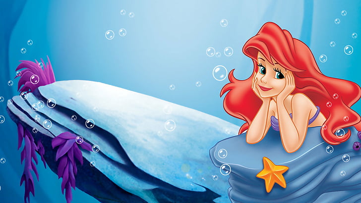 Cute Mermaid Girl and Sea Elements Vector Cartoon Illustration for Kid  Wallpaper Stock Illustration  Illustration of garment cheerful 117607488