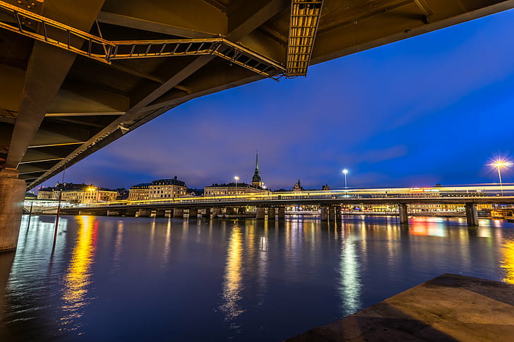 photography of structural building at night, sweden, sweden, View