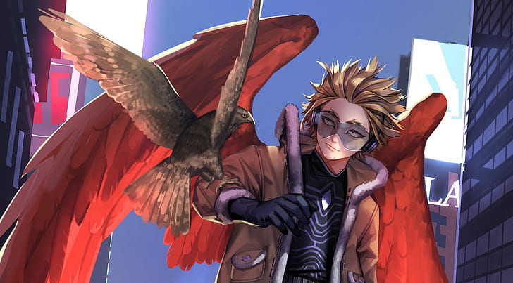 Anime, My Hero Academia, Hawks (Boku No Hero Academia), HD wallpaper