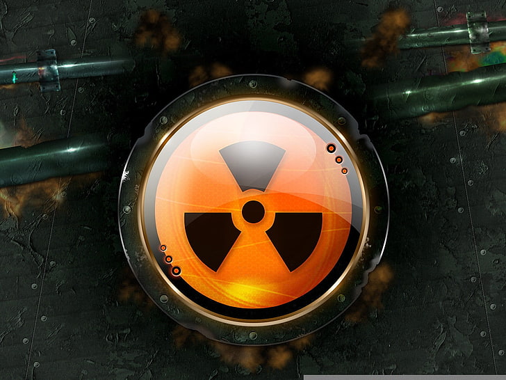 HD wallpaper: round orange and black logo, danger, sign, radiation,  equipment | Wallpaper Flare