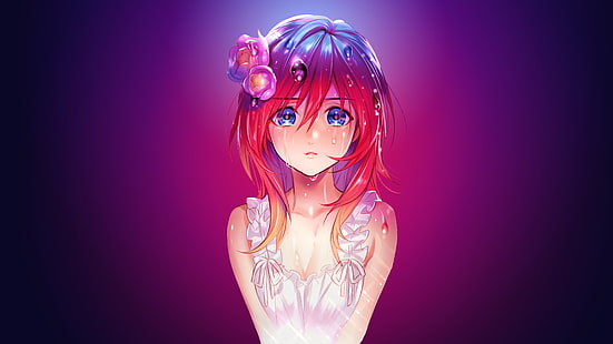 Anime Girl Wallpaper Red Hair gambar ke 7
