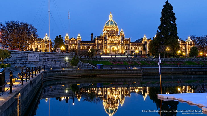 British Columbia Legislature, Inner Harbour, Victoria, British Columbia, HD wallpaper