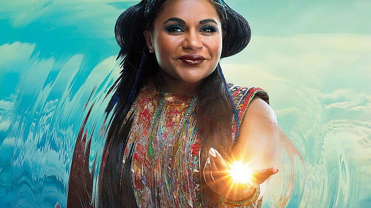 women's red and blue sleeveless top, A Wrinkle in Time, Mindy Kaling, HD wallpaper