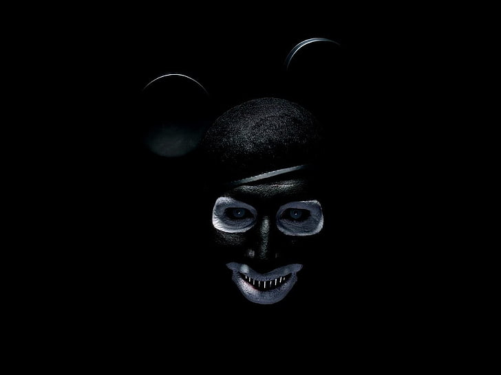 Marilyn Manson, black background, halloween, studio shot, fear, HD wallpaper