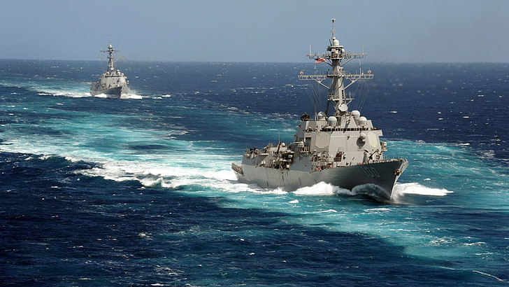 HD wallpaper: Arleigh Burke-class, USS Donald Cook, DDG-75, destroyer ...
