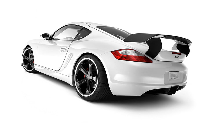 Porsche, white cars, Porsche Cayman, vehicle, mode of transportation, HD wallpaper