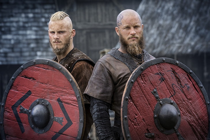 vikings, ragnar lodbrok, bjorn lothbrok, shields, tv series, HD wallpaper