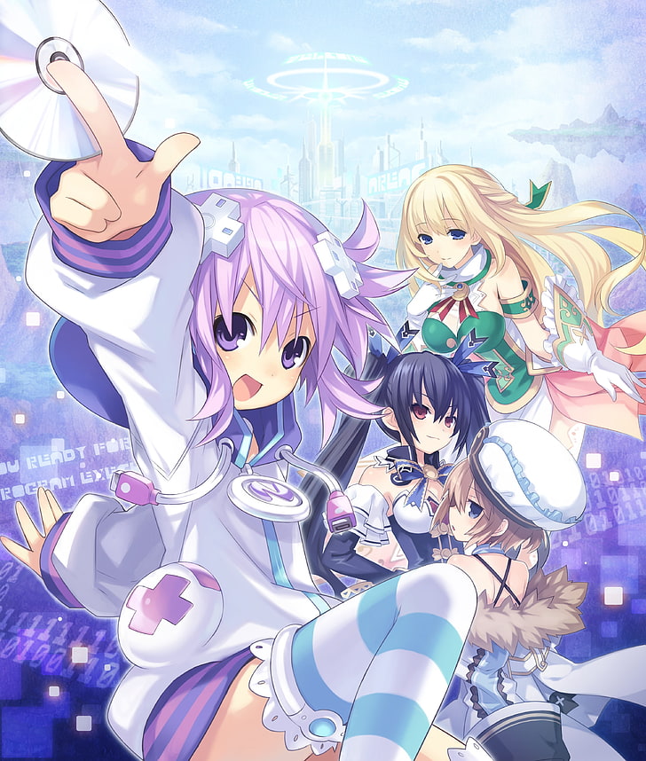 Hyperdimension Neptunia, anime girls, Neptune (Hyperdimension Neptunia), HD wallpaper