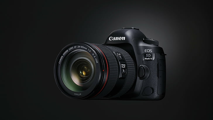 black Canon EOS DSLR camera, Canon EOS 5D Mark IV, Photokina 2016