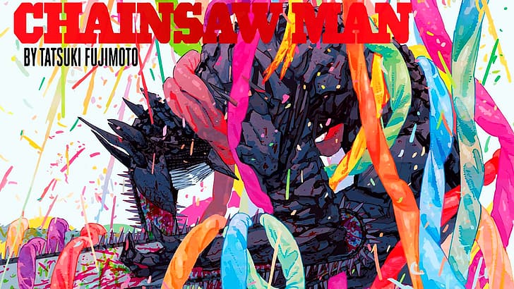 Denji (Chainsaw Man), Pochita (Chainsaw Man), manga, Devil, HD wallpaper