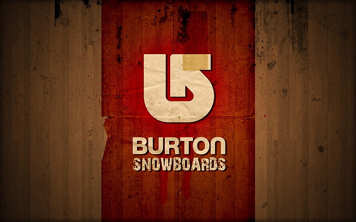red and white Supreme logo, Burton Snowboards, communication, HD wallpaper
