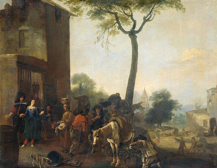 Pieter Van Laer, artwork, painting, HD wallpaper