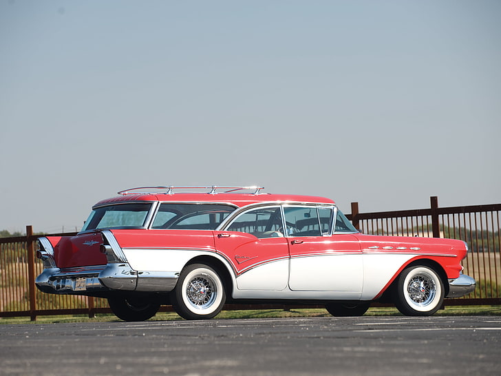 1957, buick, caballero, century, retro, stationwagon