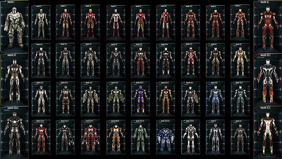 Iron Man armor illustration, movies, Marvel Comics, no people HD wallpaper