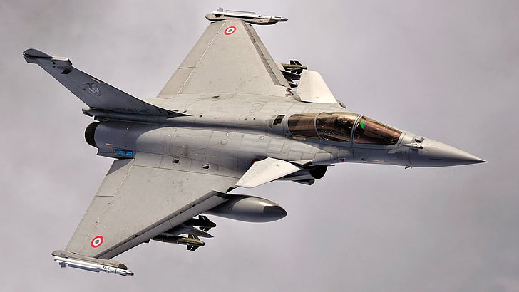 French Air Force, Dassault Rafale, airplane, air vehicle, transportation, HD wallpaper