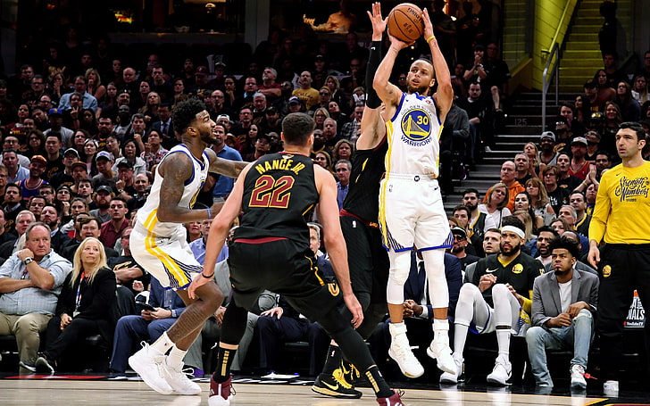 2018 NBA Finals Stephen Curry vs Nance Jr, crowd, large group of people, HD wallpaper