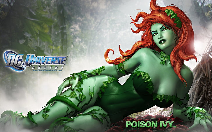 DC Universe Online Game lovely girl with red hair cover wallpaper HD 3840×2400