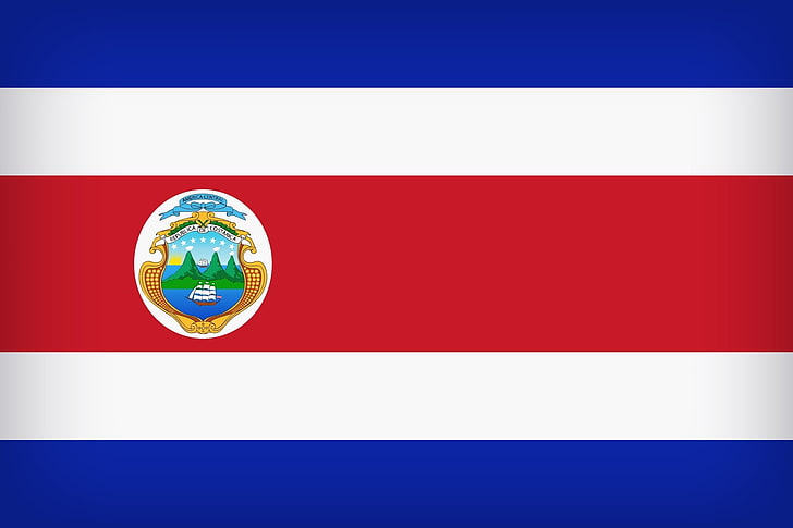 Flags, Flag of Costa Rica, HD wallpaper