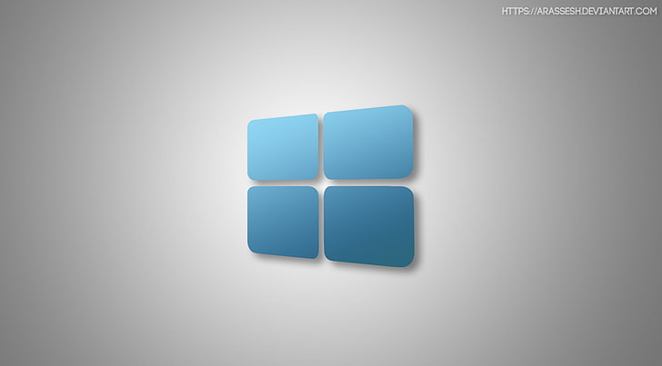 Windows 10 Blue, studio shot, indoors, no people, copy space HD wallpaper