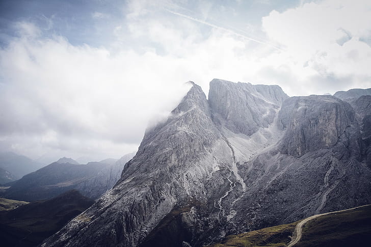 South tyrol, Bolzano, Mountains, Clouds, scenics - nature, cloud - sky, HD wallpaper