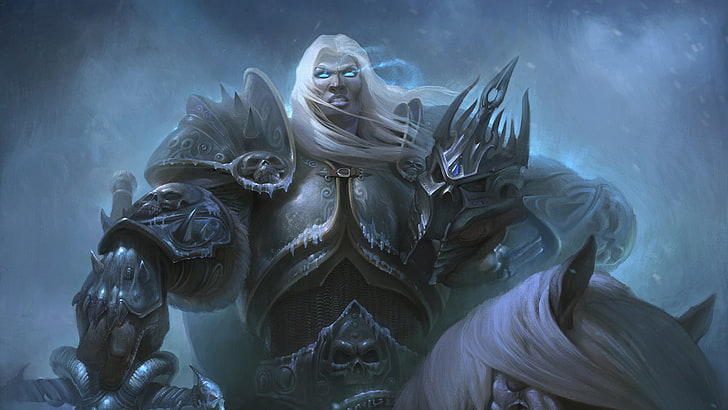 Arthas digital wallpaper, Warcraft III, World of Warcraft: Wrath of the Lich King