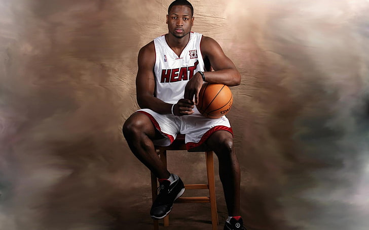 Dwyane Wade, Miami Heat player artwork, Sports, Basketball, american, HD wallpaper