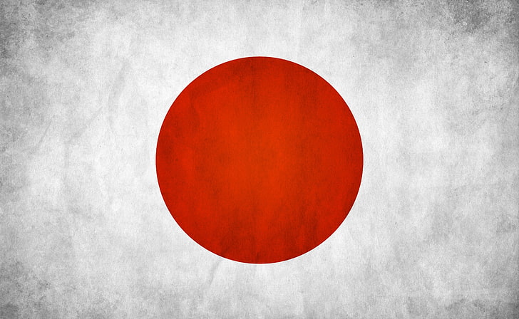 Japanese Flag, Japan flag, Artistic, Grunge, red, positive emotion