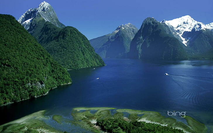 The Best Of The Best Of Bing - Milford Sound, windows7theme, lake, HD wallpaper