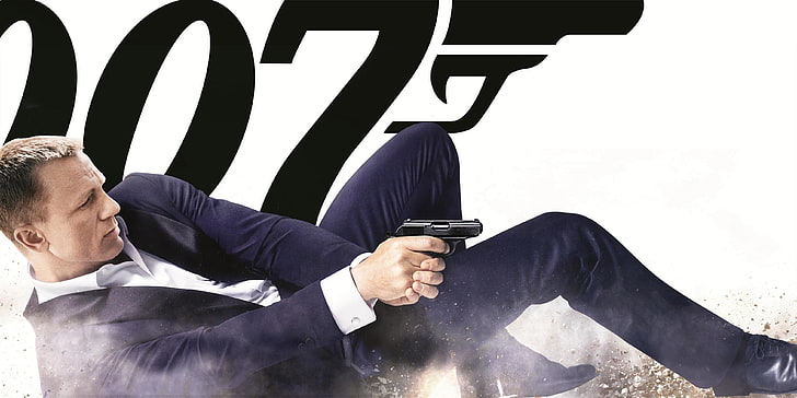 007 James Bond wallpaper, gun, weapons, the film, agent, action, HD wallpaper