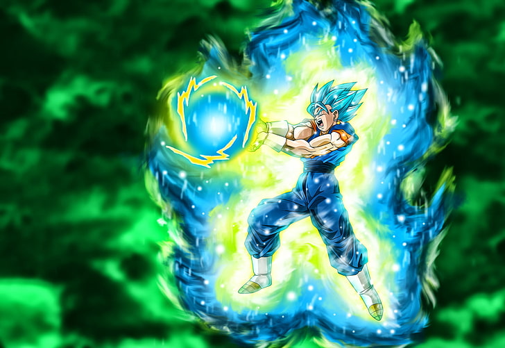 Dragon Ball Z Super Super Saiyan Blue Gokou illustration, Dragon Ball Super, HD wallpaper
