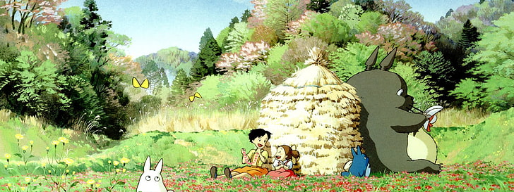 My Neighbor Totoro, Studio Ghibli, anime, plant, tree, nature, HD wallpaper
