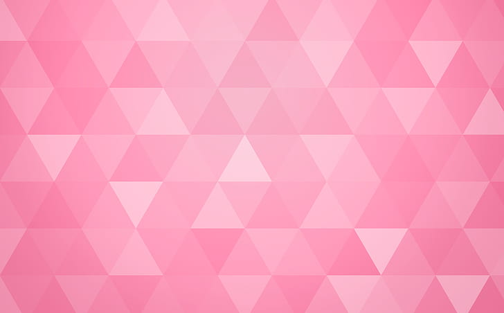 Pink Abstract Geometric Triangle Background, Aero, Patterns, Modern, HD wallpaper