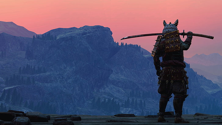 movie scene, For Honor, blades, samurai, screen shot, landscape, HD wallpaper