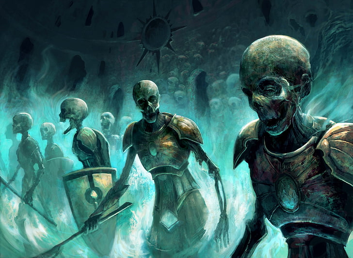 Third Temple: Ruins Cave 2 Zombies-skeletons-magic-army-wallpaper-preview