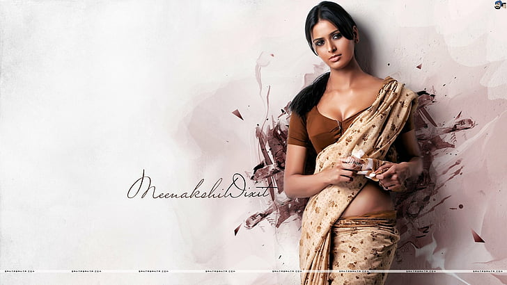 actress, babe, dixit, indian, meenakshi, model