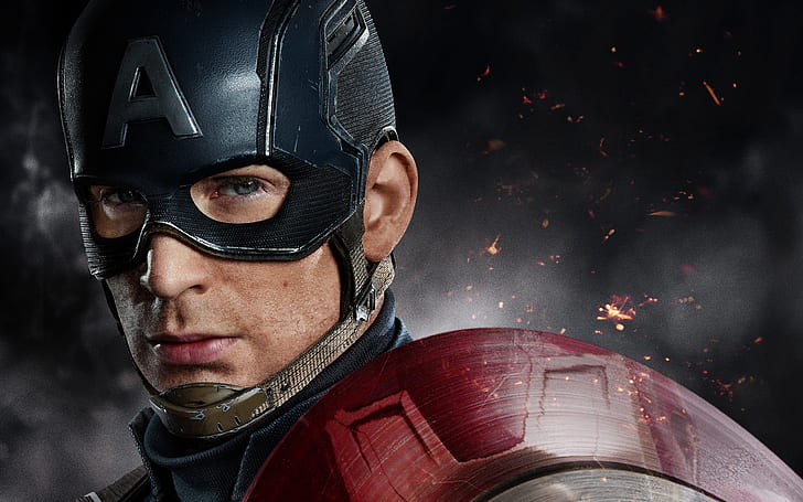 fiction, sparks, helmet, shield, poster, superhero, comic, Captain America