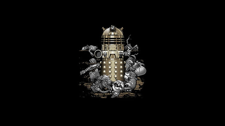 Doctor Who, Daleks, dark humor, HD wallpaper