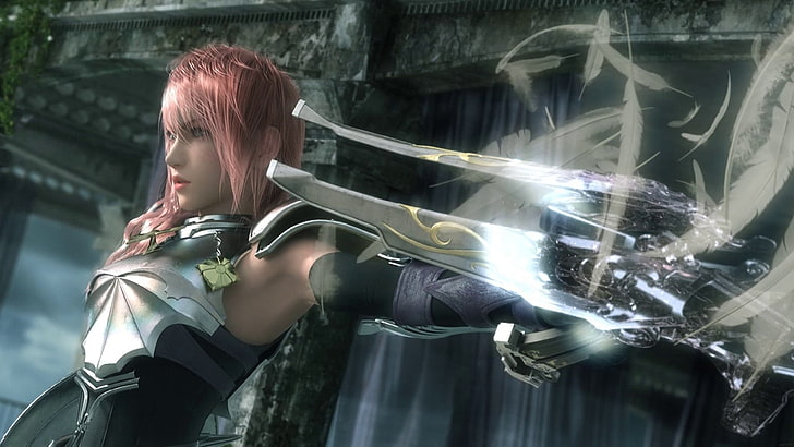 armored woman game character video game digital wallpaper, Claire Farron