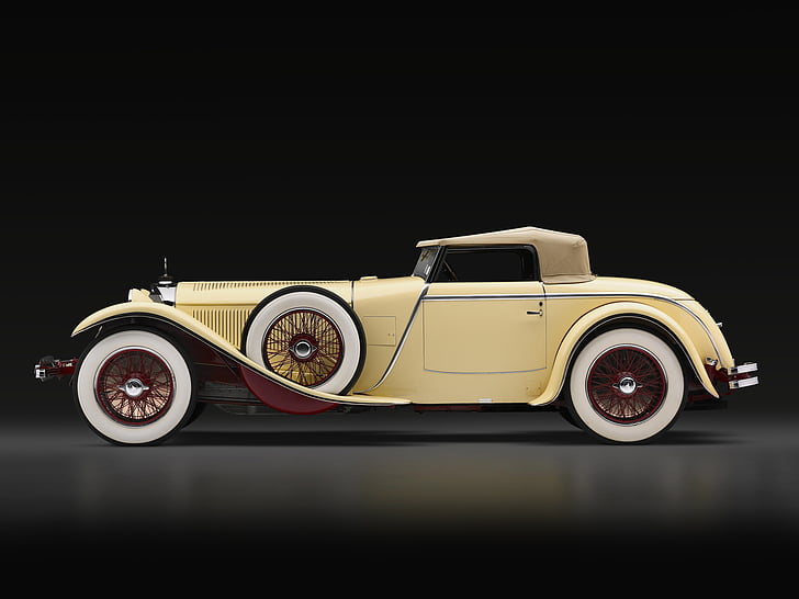 1928, 680s, benz, mercedes, retro, roadster, saoutchik, supercar, HD wallpaper