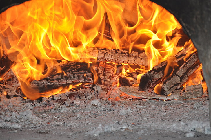 fire, burning, fire - natural phenomenon, flame, heat - temperature, HD wallpaper