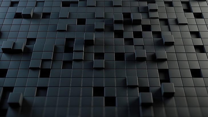 3d, blockes, square, backgrounds, pattern, full frame, no people, HD wallpaper