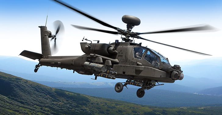 Military Helicopters, Aircraft, Attack Helicopter, Boeing AH-64 Apache, HD wallpaper
