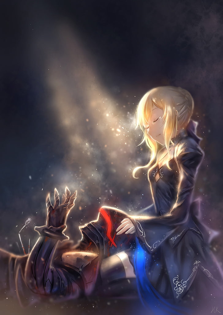 Fate Saber and Berserk illustration, Fate Series, Fate/Stay Night