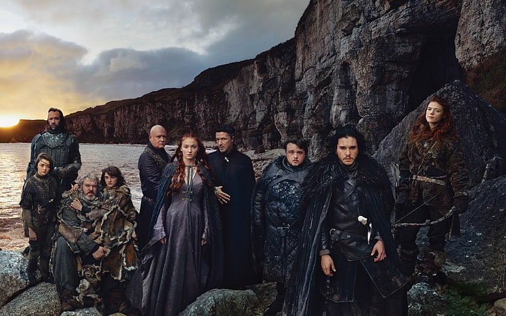 Game of Thrones, Jon Snow, Sansa Stark, Ygritte, Samwell Tarly, HD wallpaper